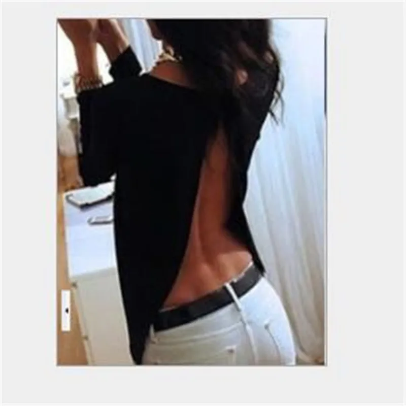 Women O-neck Sexy Backless Perspective Shirts Summer Long Sleeve Ladies Tops Chiffon Shirts Solid Elegant Top Casual Blouses
Women O-neck Sexy Backless Perspective Shirts Summer Long Sleeve Ladies Tops Chiffon Shirts Solid Elegant Top Casual Blouses