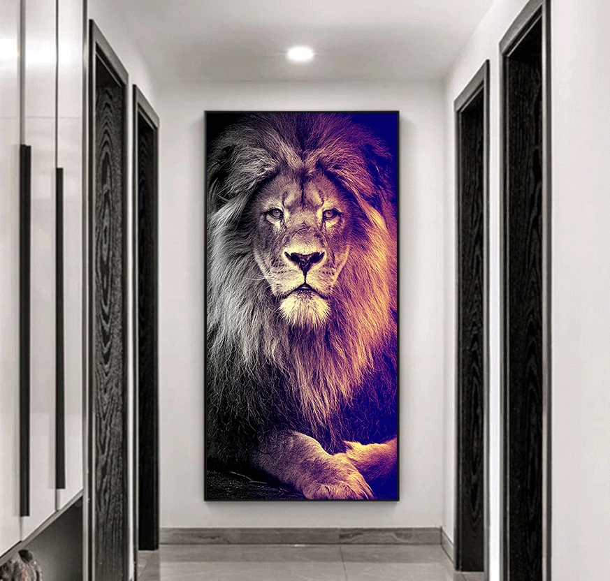 Canvas Painting Decor Painting Oil Painting Wall Picture Poster Modern Wall Art Picture Lions Picture in Livingroom Home 
Canvas Painting Decor Painting Oil Painting Wall Picture Poster Modern Wall Art Picture Lions Picture in Livingroom Home