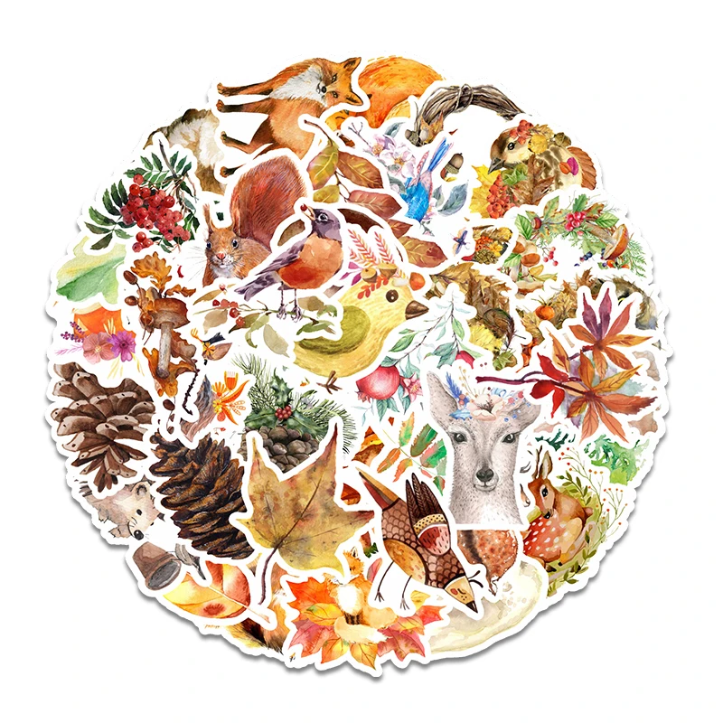 41Pcs Autumn Forest Party Adhesive Stickers Waterproof For Mobile Phone Diy Refrigerator Skateboard Car Accessories Sticker
41Pcs Autumn Forest Party Adhesive Stickers Waterproof For Mobile Phone Diy Refrigerator Skateboard Car Accessories Sticker
