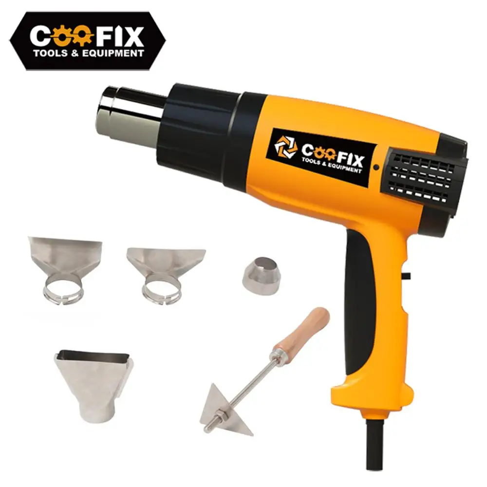Тепловая пушка COOFIX, 220 В, 1800 Вт, Переменная температура, усовершенствованный электрический пистолет горячего воздуха, электроинструмент
Тепловая пушка COOFIX, 220 В, 1800 Вт, Переменная температура, усовершенствованный электрический пистолет горячего воздуха, электроинструмент