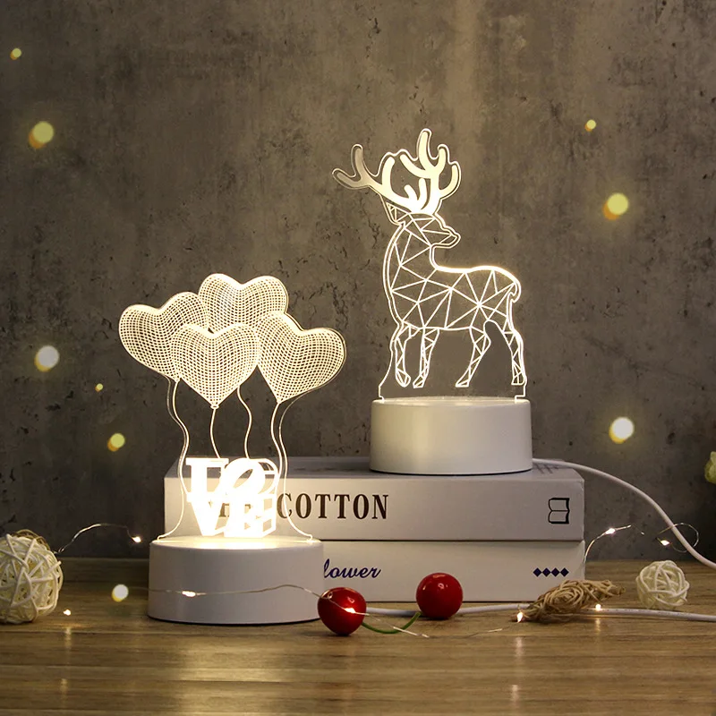 3D Night Light USB Touch Dimming Christmas Home Decorations For Boys And Girls Creative Gifts Bedroom Bedside Table Lamp
3D Night Light USB Touch Dimming Christmas Home Decorations For Boys And Girls Creative Gifts Bedroom Bedside Table Lamp