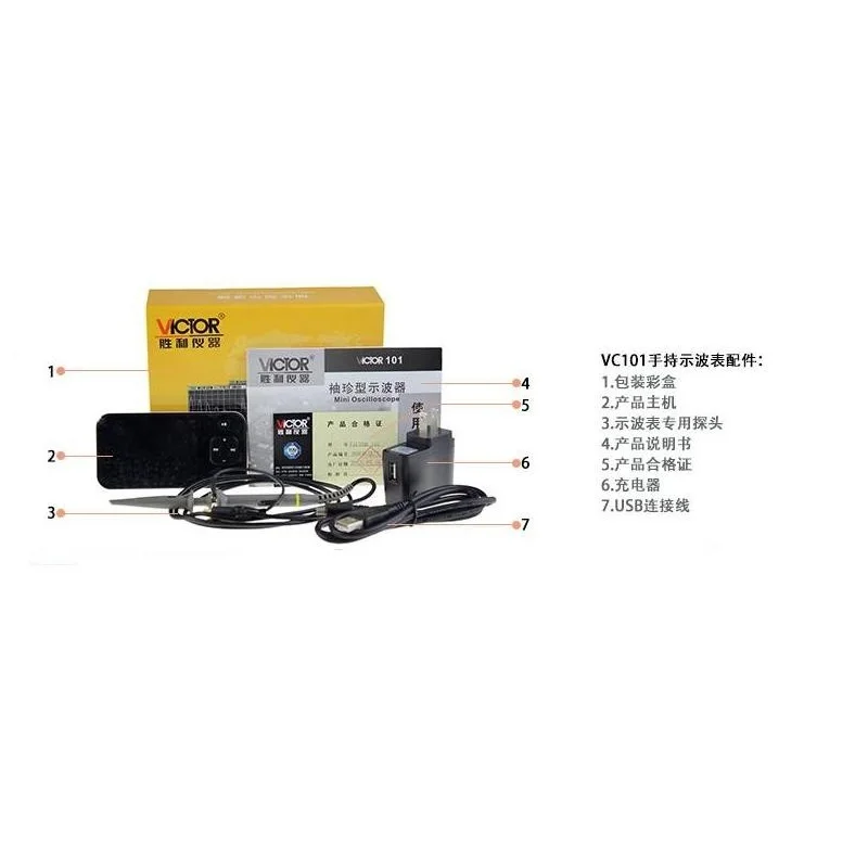 New MINI VICTOR VC101 ARM Nano Pocket Professional Portable Digital Oscilloscope Digital Handheld Pocket-size
New MINI VICTOR VC101 ARM Nano Pocket Professional Portable Digital Oscilloscope Digital Handheld Pocket-size