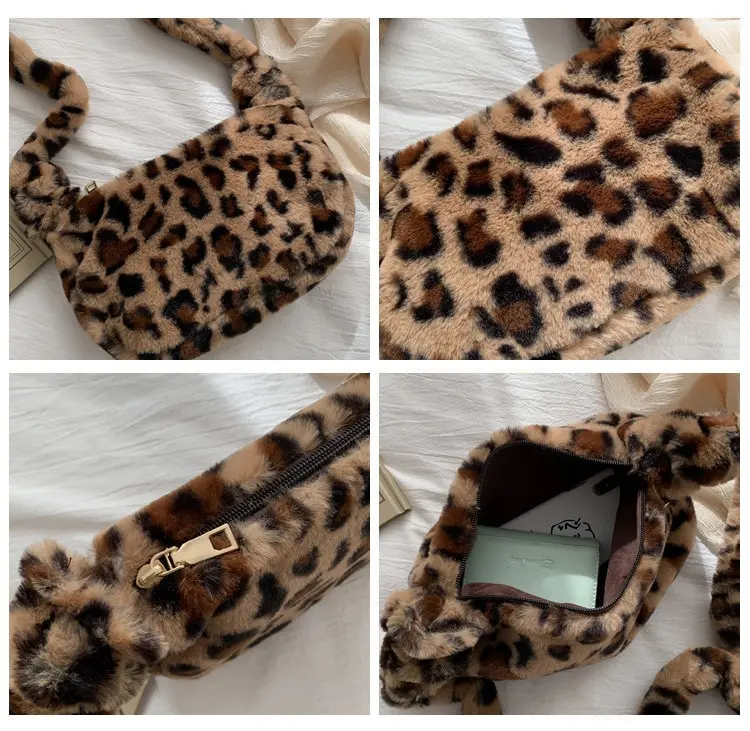 Winter New Fashion Shoulder Bag Female Leopard Female Bag Chain Large Plush Winter Handbag Messenger Bag Soft Warm Fur Bag
Winter New Fashion Shoulder Bag Female Leopard Female Bag Chain Large Plush Winter Handbag Messenger Bag Soft Warm Fur Bag