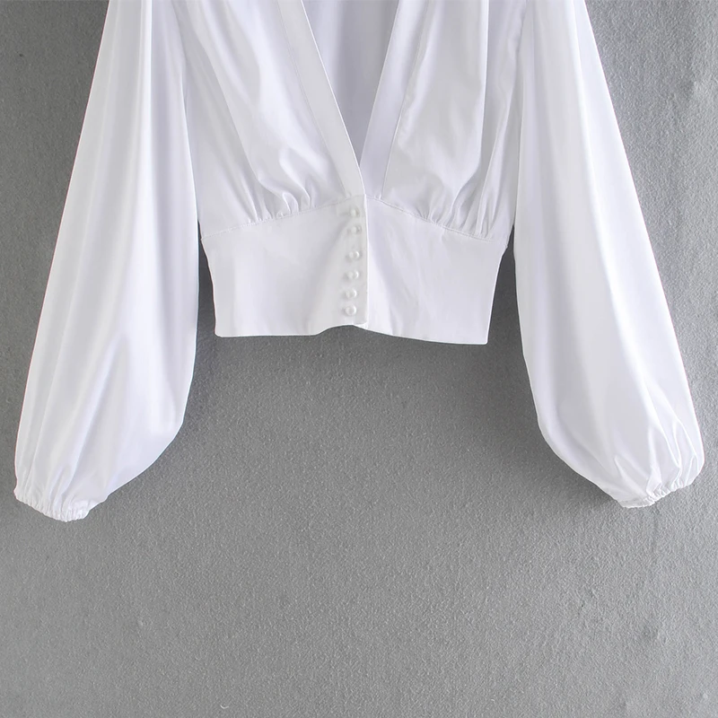 Za women shirt top chiffon shirt office women shirt 2021 new fashion Simple single-breasted V-neck puff sleeve women's shirt top
Za women shirt top chiffon shirt office women shirt 2021 new fashion Simple single-breasted V-neck puff sleeve women's shirt top
