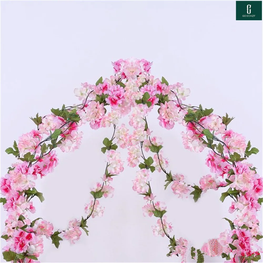 200cm Sakura Cherry Rattan Wedding Arch Decoration Vine Artificial Flowers Home Party Decor Silk Ivy Wall Hanging Garland Wreath
200cm Sakura Cherry Rattan Wedding Arch Decoration Vine Artificial Flowers Home Party Decor Silk Ivy Wall Hanging Garland Wreath