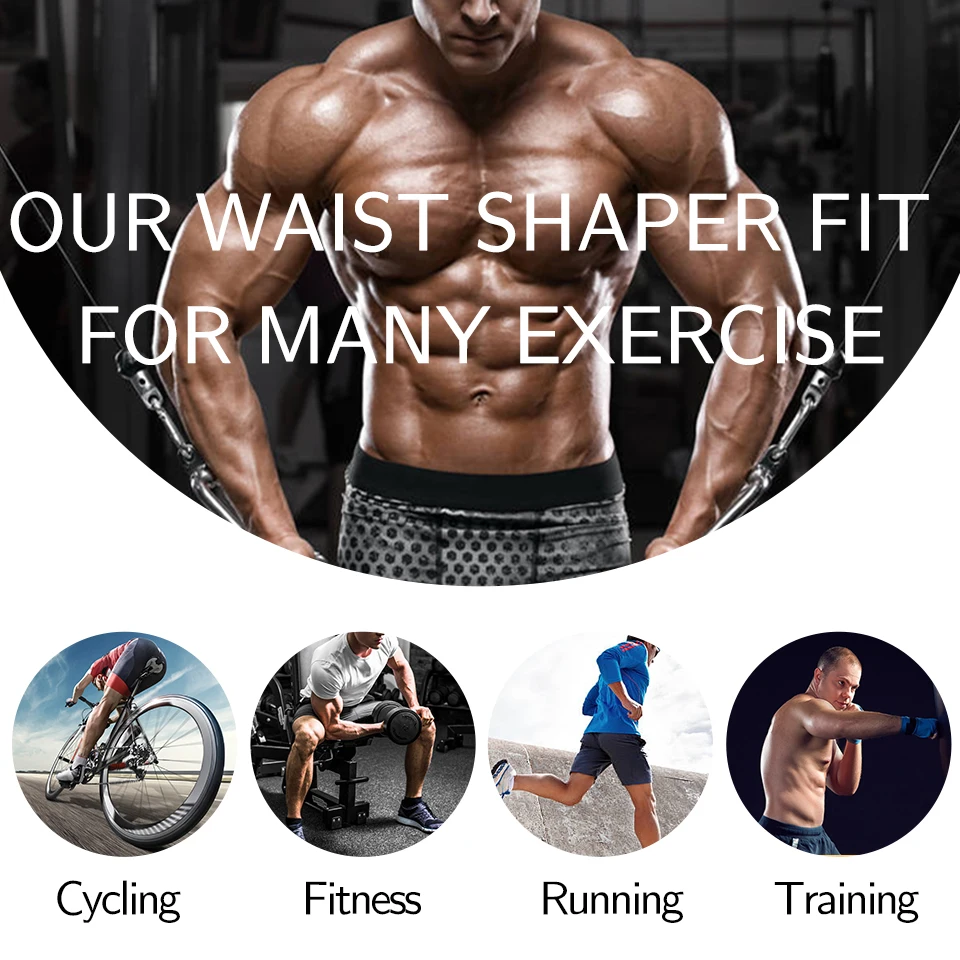Men Waist Trainer Slimming Body Shaper Fitness Belt Weight Loss Fat Burning Sport Girdle Sweat Trimmer Workout Cincher Shapewear
Men Waist Trainer Slimming Body Shaper Fitness Belt Weight Loss Fat Burning Sport Girdle Sweat Trimmer Workout Cincher Shapewear
