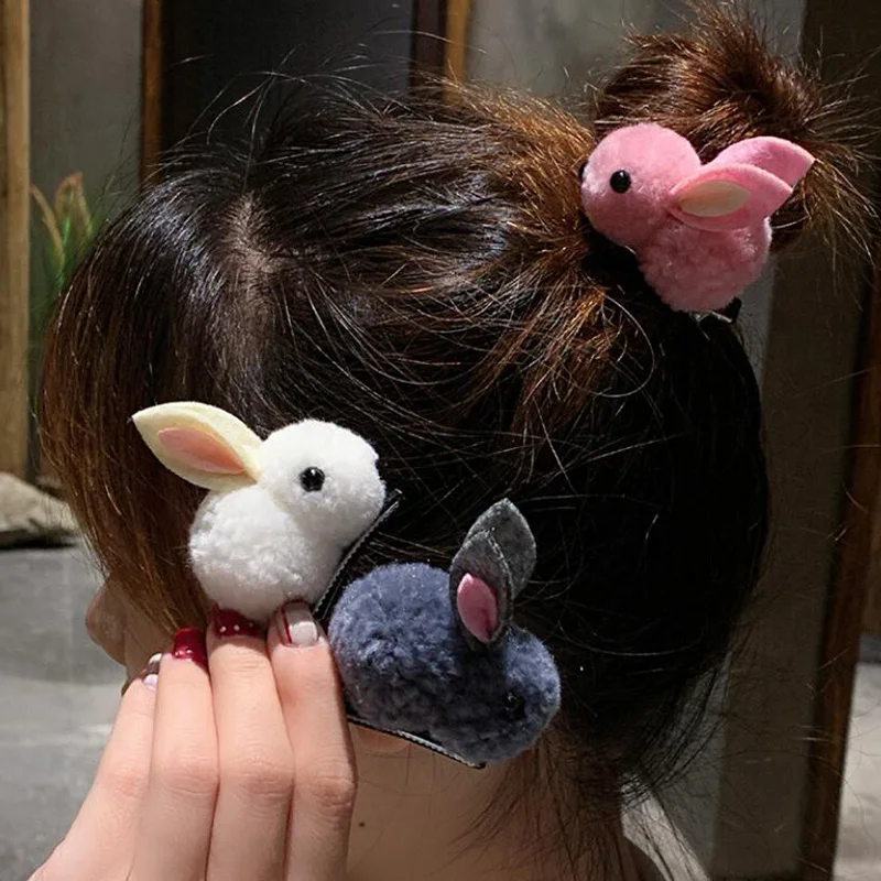 Korean Children's Hair Clips Cute Rabbit Elastic Hair Rubber Bands Winter Plush Bunny Hairpins Headband Girls Hair Accessories
Korean Children's Hair Clips Cute Rabbit Elastic Hair Rubber Bands Winter Plush Bunny Hairpins Headband Girls Hair Accessories