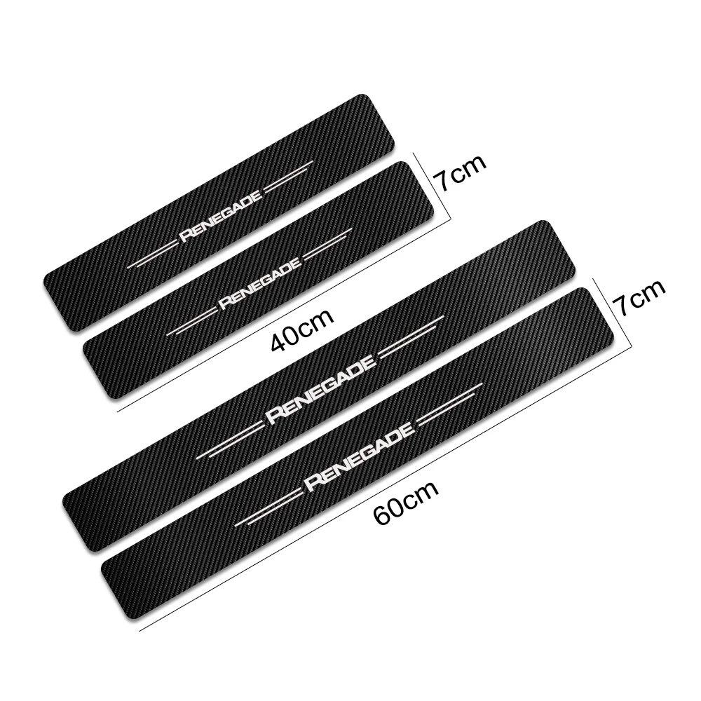 4PCS Car Door Sill Cover Carbon Sticker For Jeep Renegade Wrangler JK TJ Rubicon Cherokee Patriot Trail Hawk Compass Accessories
4PCS Car Door Sill Cover Carbon Sticker For Jeep Renegade Wrangler JK TJ Rubicon Cherokee Patriot Trail Hawk Compass Accessories