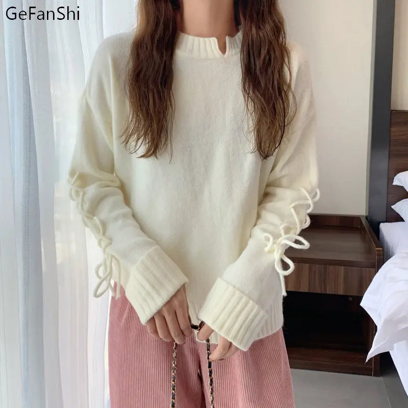 Autumn Winter Knitting Sweater Women O-Neck Solid Drawing Long Sleeve Kintting Tops Fashion Elegant Casual Pullovers Sweaters
Autumn Winter Knitting Sweater Women O-Neck Solid Drawing Long Sleeve Kintting Tops Fashion Elegant Casual Pullovers Sweaters