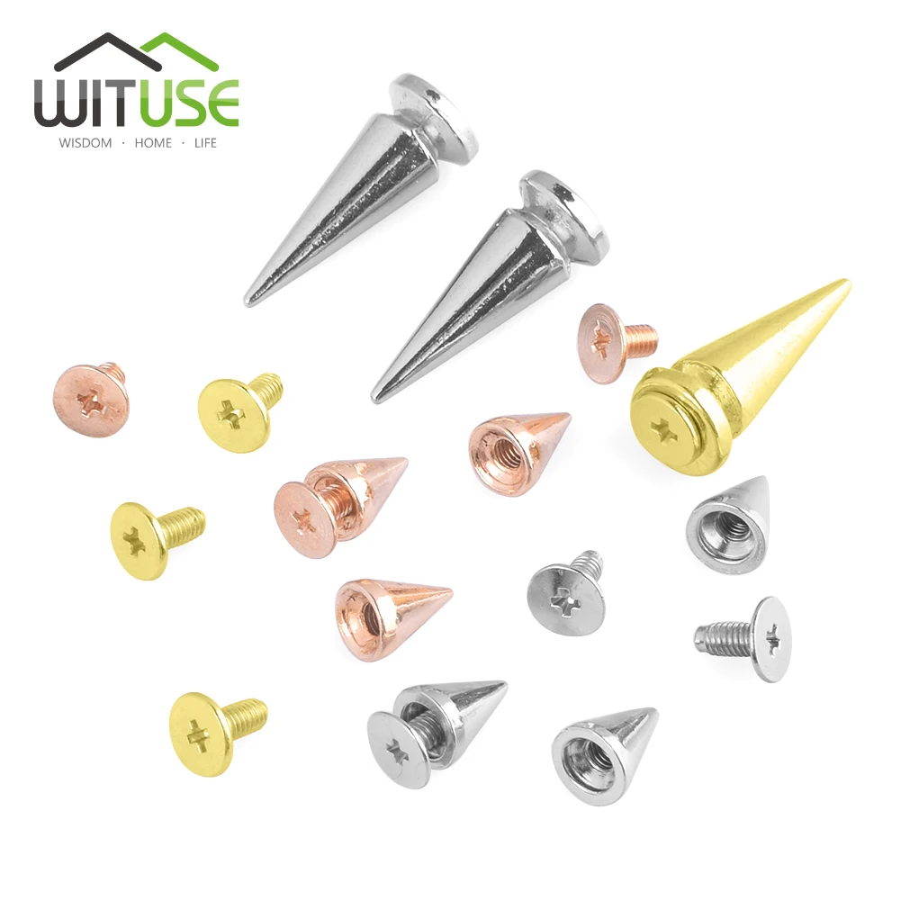 10PCS 10mm 26mm Silver Gold Metal Bag Studs Cone Punk Spikes Leathercraft DIY Nails/Rivets Ball PUNK Clothing Customization
10PCS 10mm 26mm Silver Gold Metal Bag Studs Cone Punk Spikes Leathercraft DIY Nails/Rivets Ball PUNK Clothing Customization