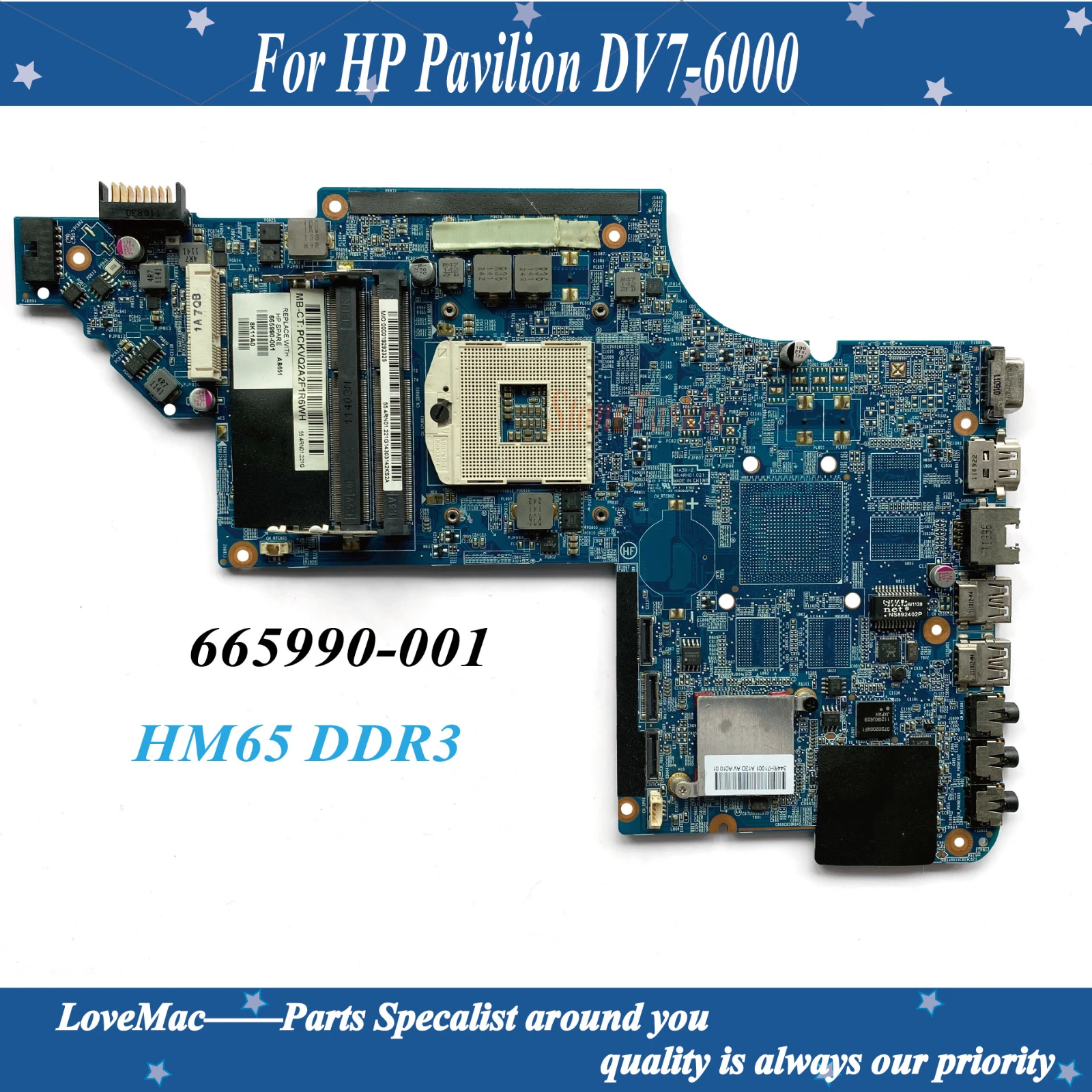 Высокое качество 665990-001 для ноутбука HP Pavilion DV7 DV7-6000 Материнская плата ноутбука HM65 DDR3 100% тестирование
Высокое качество 665990-001 для ноутбука HP Pavilion DV7 DV7-6000 Материнская плата ноутбука HM65 DDR3 100% тестирование