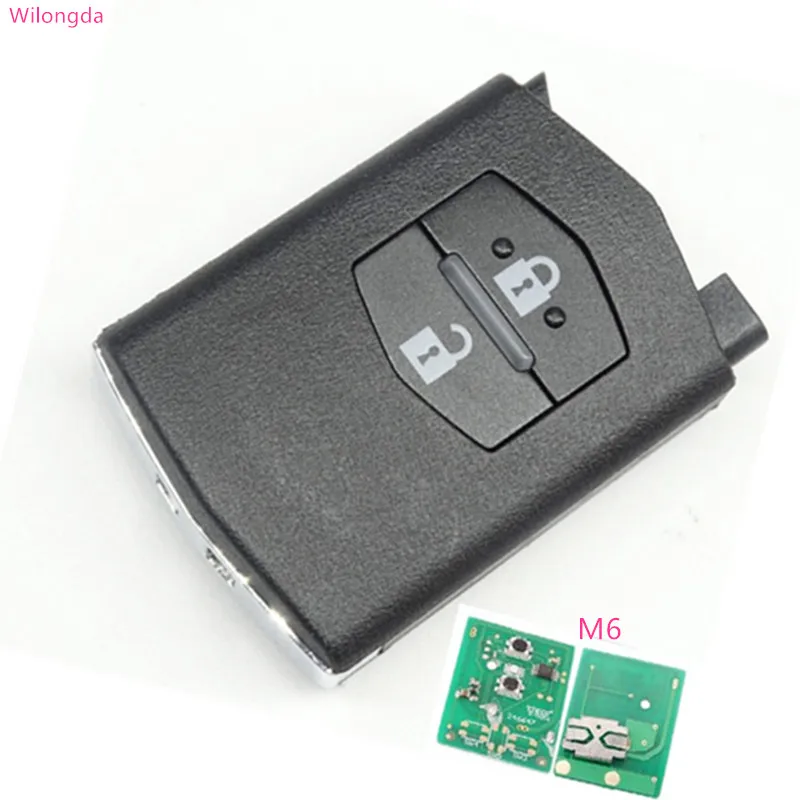 Wilongda Car key Smart key 2 button remote control 434mhz 315mhz for M6 Mazda 6 series auto key
Wilongda Car key Smart key 2 button remote control 434mhz 315mhz for M6 Mazda 6 series auto key