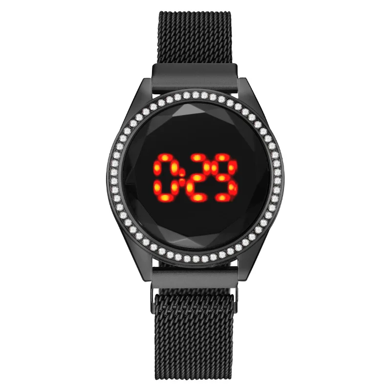 MREURIO Women's LED Watch Stainless Steel Magnetic Bracelet Luxury Electronic Digital Female Quartz Wristwatches Ladies' Clock
MREURIO Women's LED Watch Stainless Steel Magnetic Bracelet Luxury Electronic Digital Female Quartz Wristwatches Ladies' Clock