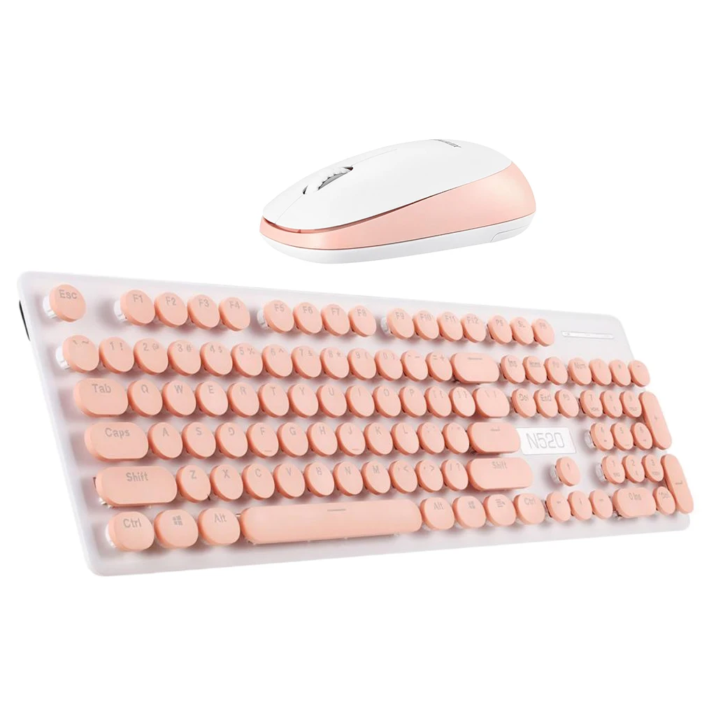 Wireless Replacement Mechanical PC Laptop Keyboard and Mouse Combo Set Kit for Computer Office Home Use | Компьютеры и офис