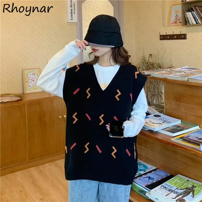 Sweater Vest Women Vintage Korean Style Sleeveless Trendy Knitting Loose All-match Autumn Streetwear Chic Casual Female Ulzzang
Sweater Vest Women Vintage Korean Style Sleeveless Trendy Knitting Loose All-match Autumn Streetwear Chic Casual Female Ulzzang
