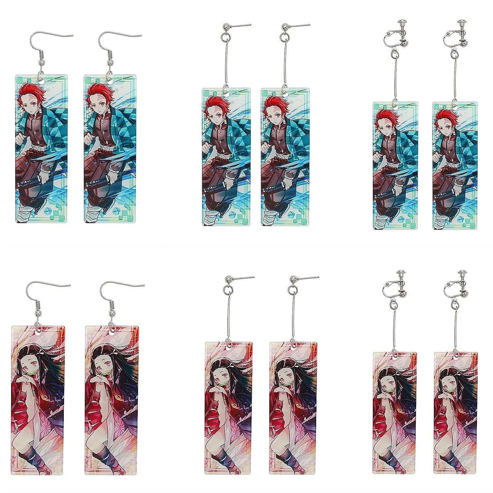 Fashion Girls Decorative Acrylic Earring Anime Damon Slayer Cartoon Figure Kamado Tanjirou Nezuko Eardrops Pendant Earrings
Fashion Girls Decorative Acrylic Earring Anime Damon Slayer Cartoon Figure Kamado Tanjirou Nezuko Eardrops Pendant Earrings