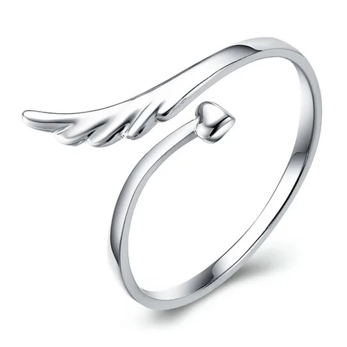 DoreenBeads Silver Color Adjustable Open Ring Thumb Heart Angel Wing Rings For Women Men Lovers Crystal Jewelry Gifts
DoreenBeads Silver Color Adjustable Open Ring Thumb Heart Angel Wing Rings For Women Men Lovers Crystal Jewelry Gifts