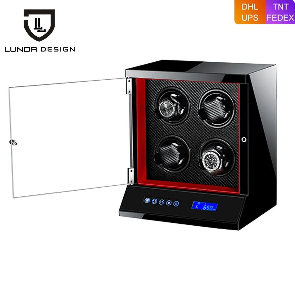 LUNDA Auto Wooden Watch Winder Watch Storage Box Winder Case Transparent Cover Wristwatch Box with US Plug
LUNDA Auto Wooden Watch Winder Watch Storage Box Winder Case Transparent Cover Wristwatch Box with US Plug