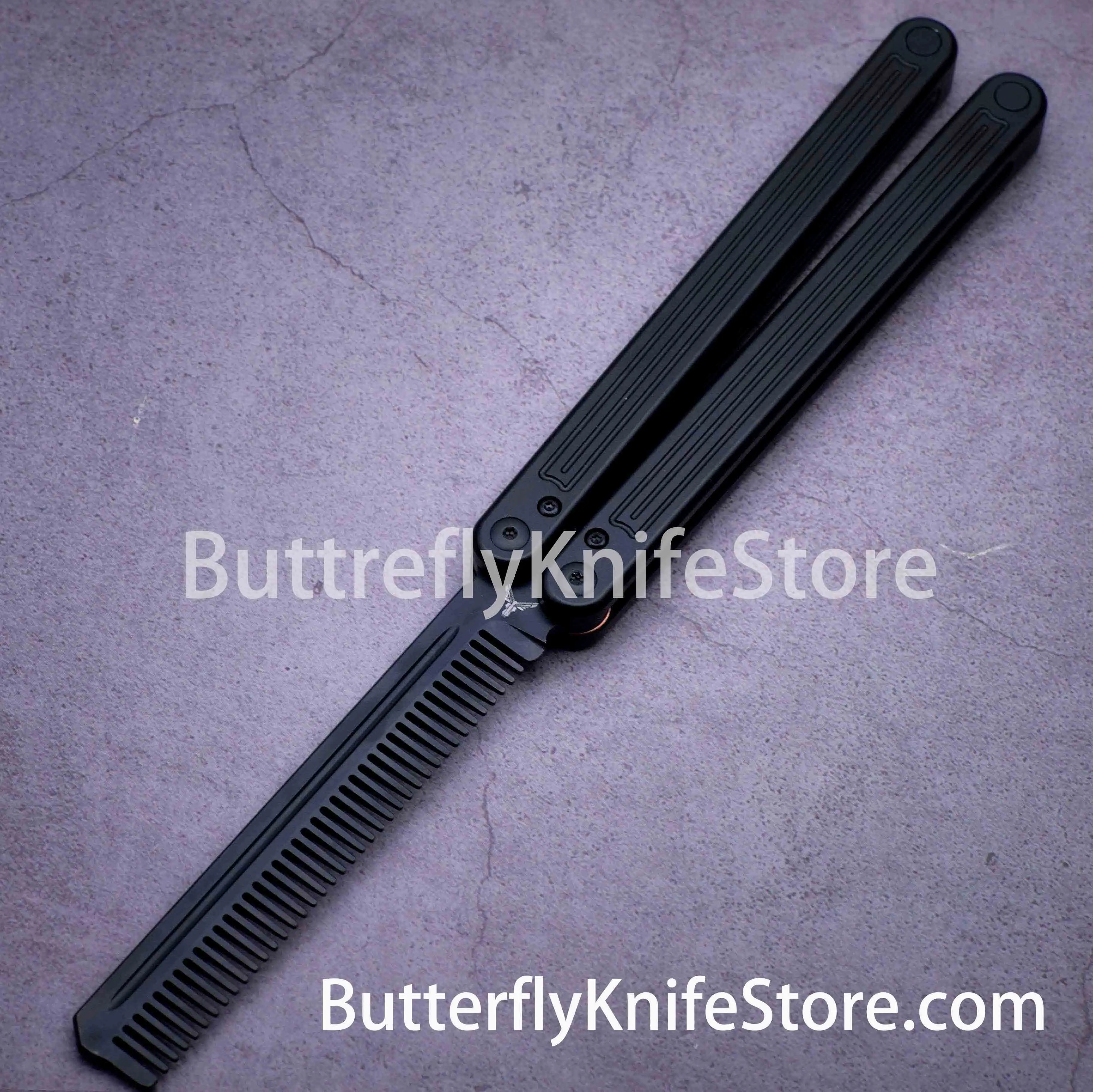 Складной нож-бабочка Balisong тренировочная расческа Glidr Arctic Clone алюминиевая ручка