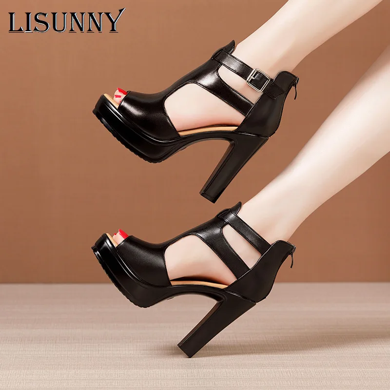 LISUNNY Plus Size 43 Women Classic 10cm High Heels Sandals Female Gladiator Summer Shoes Ladies Sexy Pumps Leather Office Shoes
LISUNNY Plus Size 43 Women Classic 10cm High Heels Sandals Female Gladiator Summer Shoes Ladies Sexy Pumps Leather Office Shoes