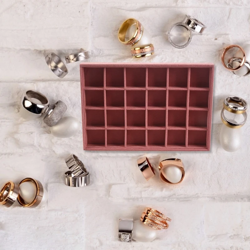 Pink Velvet Jewelry Ring Display Organizer Case Tray Holder Necklace Earrings Bangle Storage Box Showcase Jewelry Stand Holder 2
Pink Velvet Jewelry Ring Display Organizer Case Tray Holder Necklace Earrings Bangle Storage Box Showcase Jewelry Stand Holder 2