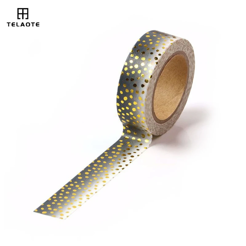 10m Black and White Wave Point Washi Tape Foil Gold Decorative Masking Washi Tapes 15mm Wide DIY Masking Tape for DIY Crafts
10m Black and White Wave Point Washi Tape Foil Gold Decorative Masking Washi Tapes 15mm Wide DIY Masking Tape for DIY Crafts