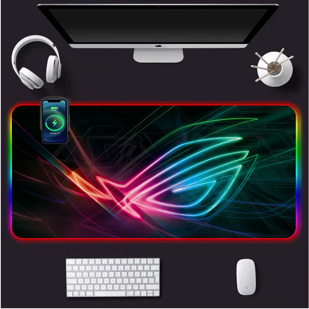 New Wireless Charging Mouse Pad RGB ASUS Logo Eye Laptop Gaming Accessories Wireless Charging Mobile Phone LED Backlit Keyboard
New Wireless Charging Mouse Pad RGB ASUS Logo Eye Laptop Gaming Accessories Wireless Charging Mobile Phone LED Backlit Keyboard
