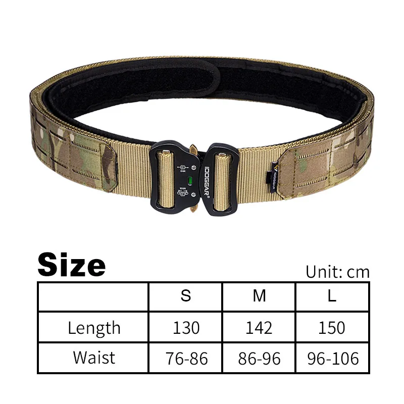 Outdoor 2 Inch Tactical Belt Military Army Laser Cut Combat Belt Inner & Outer Belt Waistbelt Corset Top Waist Trimmer
Outdoor 2 Inch Tactical Belt Military Army Laser Cut Combat Belt Inner & Outer Belt Waistbelt Corset Top Waist Trimmer