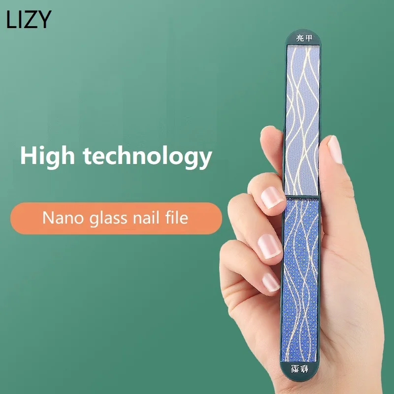 LIZY Nano Glass Nail File Professional Sanding Buffer Polishing Strip Durable Grinding Shiner Nail Art Manicure Tool 
LIZY Nano Glass Nail File Professional Sanding Buffer Polishing Strip Durable Grinding Shiner Nail Art Manicure Tool