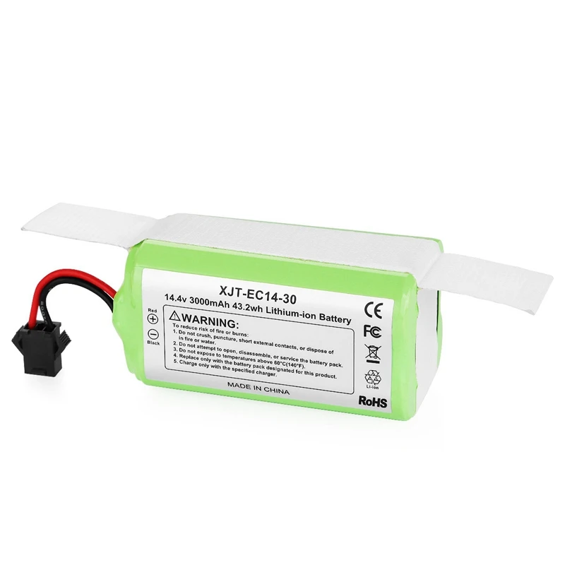14.4V 3000Mah Li-Ion Vacuum Cleaner Replacement Battery For Ecovacs Deebot N79 Eufy Robovac 11 11S 12 15C
14.4V 3000Mah Li-Ion Vacuum Cleaner Replacement Battery For Ecovacs Deebot N79 Eufy Robovac 11 11S 12 15C