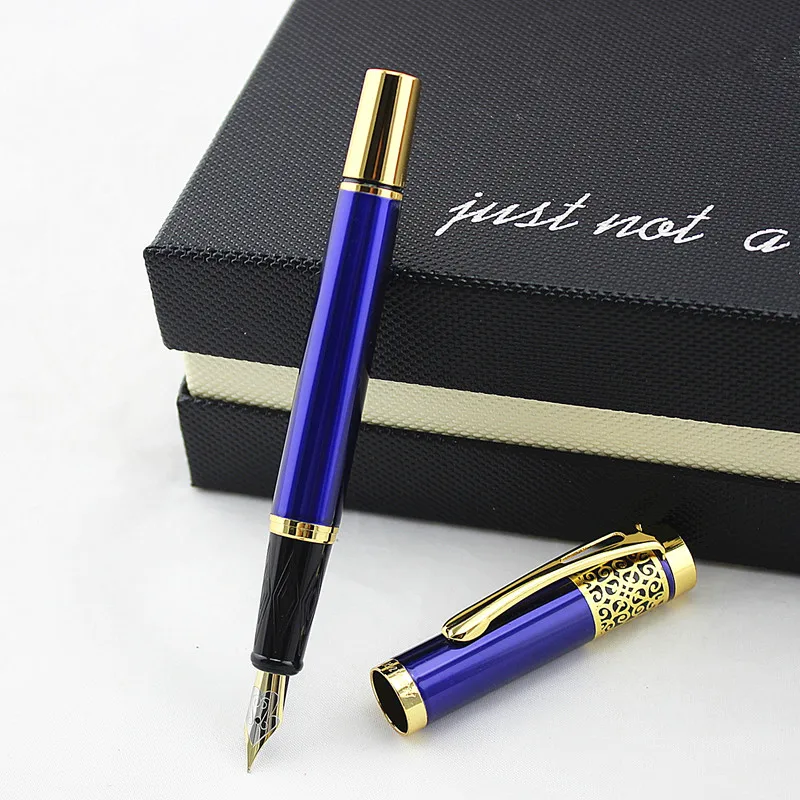 DIKA WEN blue Business Metal Fountain Pen Nib Medium Gold Clip School Supplies Ink pen
DIKA WEN blue Business Metal Fountain Pen Nib Medium Gold Clip School Supplies Ink pen