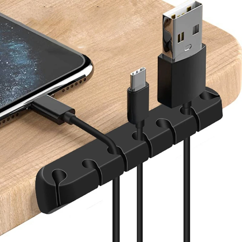 7-hole Silicone Cable Fixing Device Data Cable Organizer Fixed Earphone Cable Clip Wire Storage Device X37B
7-hole Silicone Cable Fixing Device Data Cable Organizer Fixed Earphone Cable Clip Wire Storage Device X37B