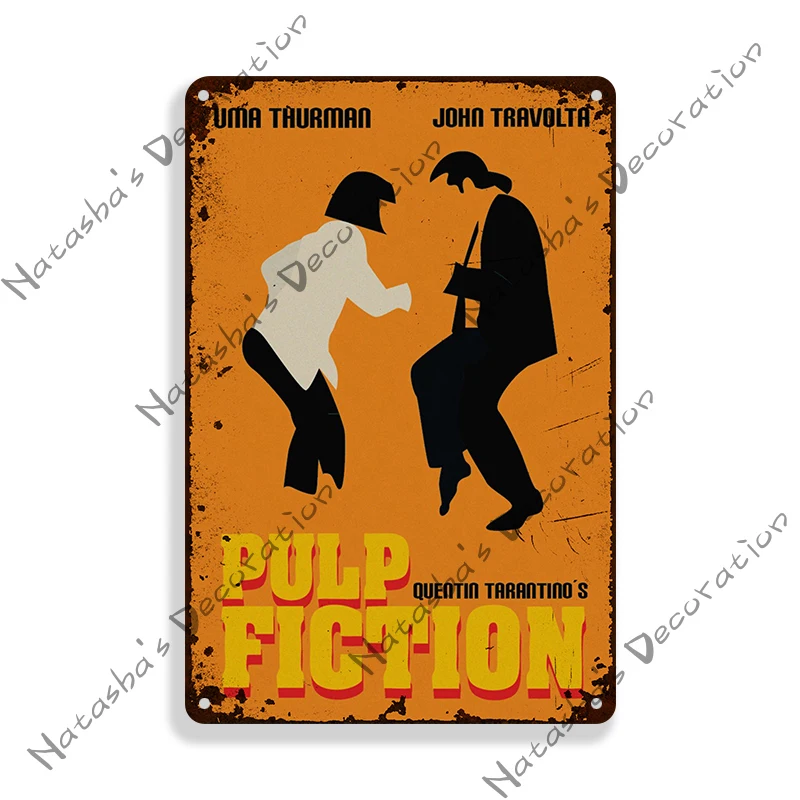 Pulp Fiction Poster Rusty Movie Poster Retro Metal Sign Decoarive Vintage Poster Man Cave Garage Metal Plaque Industrial Decor
Pulp Fiction Poster Rusty Movie Poster Retro Metal Sign Decoarive Vintage Poster Man Cave Garage Metal Plaque Industrial Decor