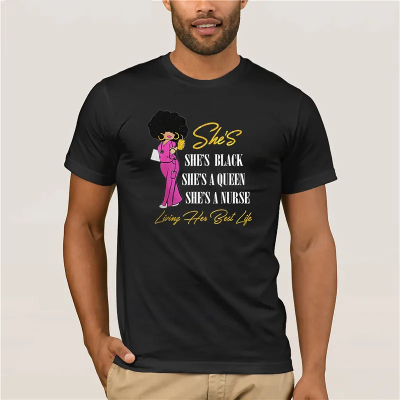 2020 брендовая мужская рубашка She's black she's queen she's a медсестра, живая ее лучшая спасательная рубашка
2020 брендовая мужская рубашка She's black she's queen she's a медсестра, живая ее лучшая спасательная рубашка