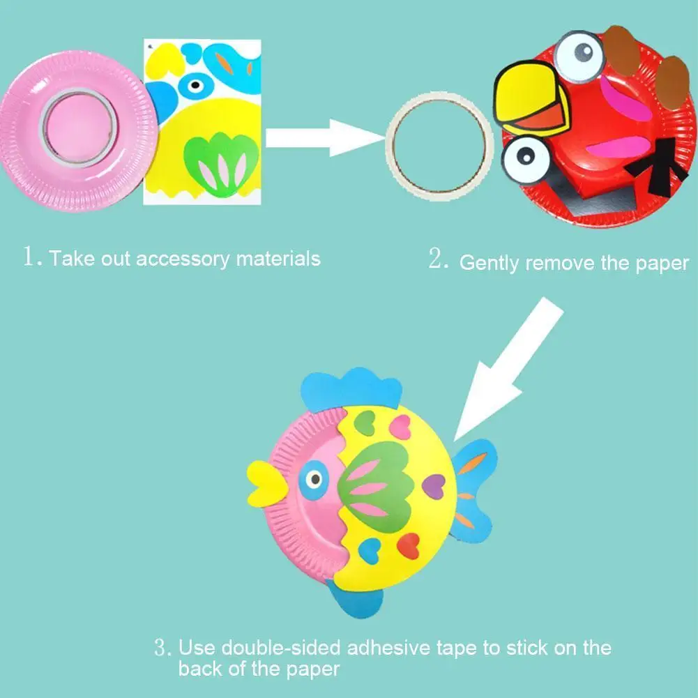 Paper Plate DIY Set Sticker Painting Kindergarten Children Handmade DIY Production Puzzle Material Package Parent-child Toys
Paper Plate DIY Set Sticker Painting Kindergarten Children Handmade DIY Production Puzzle Material Package Parent-child Toys