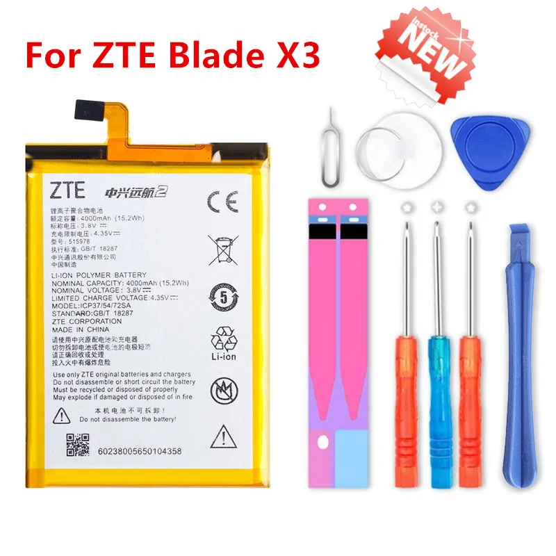 New Original E169-515978 E169 515978 4000mAh Rechargeable Phone battery For ZTE Blade X3 Q519T D2 A452 Smart Mobile Phone
New Original E169-515978 E169 515978 4000mAh Rechargeable Phone battery For ZTE Blade X3 Q519T D2 A452 Smart Mobile Phone