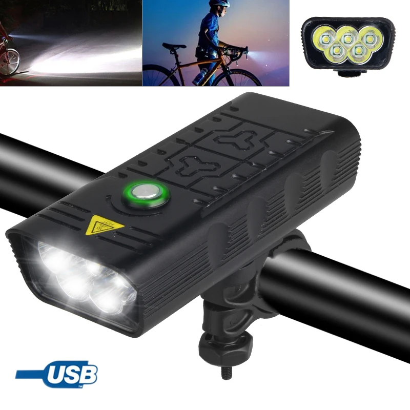 LED Bicycle Lamp T6 Mountain Bike Lamp USB Rechargeable Bike Cycling Light with Built-in Battery Night Riding Flashlight
LED Bicycle Lamp T6 Mountain Bike Lamp USB Rechargeable Bike Cycling Light with Built-in Battery Night Riding Flashlight