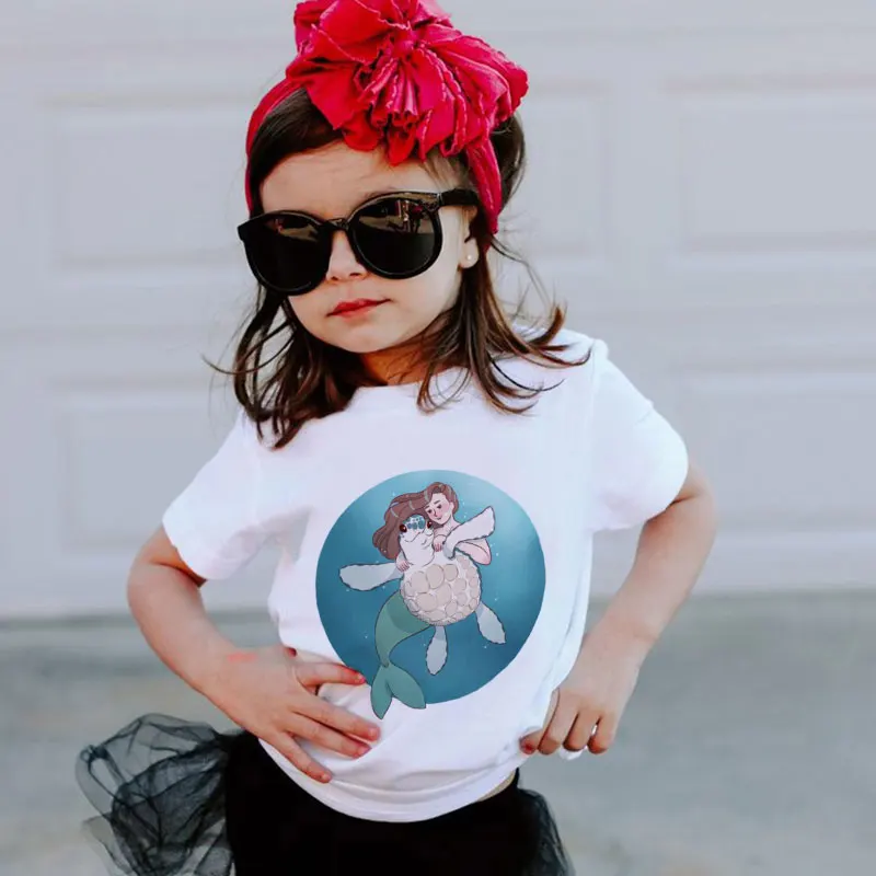 24M-9T T-shirt Fashion Casual Kids Clothes Protection Mermaid Turtle Girls Tops Cute T Shirt Boys Kawaii Round Neck Retro Funny
24M-9T T-shirt Fashion Casual Kids Clothes Protection Mermaid Turtle Girls Tops Cute T Shirt Boys Kawaii Round Neck Retro Funny