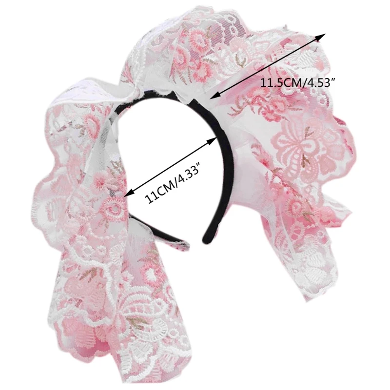 Embroidery Lace Headbands for Women Floral Headband Cute Novelty Headwear Lady's Headwear Maid Cosplay Party Props D5QB
Embroidery Lace Headbands for Women Floral Headband Cute Novelty Headwear Lady's Headwear Maid Cosplay Party Props D5QB