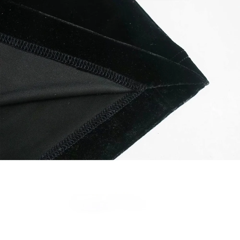 Autumn Winter Women wide velvet trousers elastic drawstring side pockets wide-leg design chic High-waist trousers
Autumn Winter Women wide velvet trousers elastic drawstring side pockets wide-leg design chic High-waist trousers