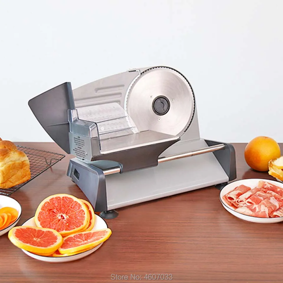 Household Electric Food Slicer vegetables bread Fruit Lamb Slices Shred Cut The Meat Planing Machine Adjustable Thickness 220v
Household Electric Food Slicer vegetables bread Fruit Lamb Slices Shred Cut The Meat Planing Machine Adjustable Thickness 220v