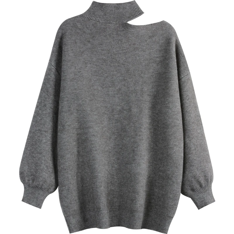 Turtleneck Off Shoulder Women Sweater Pullovers Solid Loose Knitted Lantern Sleeved Female Pulls Outwear Coats Tops
Turtleneck Off Shoulder Women Sweater Pullovers Solid Loose Knitted Lantern Sleeved Female Pulls Outwear Coats Tops