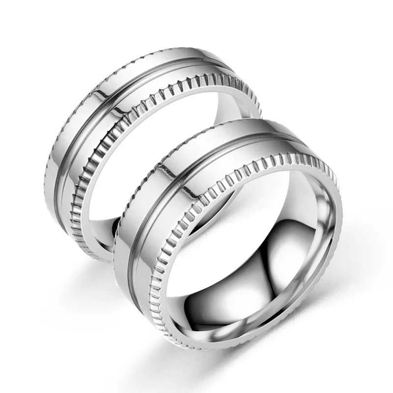 Titanium Stainless Steel Simple Ring Tire Line Thick Thin Ring Combination Engagement Wedding Band 6mm 8mm Couple Ring
Titanium Stainless Steel Simple Ring Tire Line Thick Thin Ring Combination Engagement Wedding Band 6mm 8mm Couple Ring