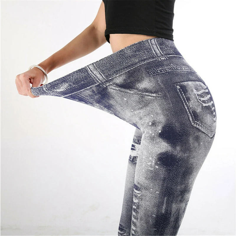 Fashion Women Elastic Skinny Stretchy High Waist Leggings Slim Denim Look Jeans Jeggings Stretchy Long Pants Trousers
Fashion Women Elastic Skinny Stretchy High Waist Leggings Slim Denim Look Jeans Jeggings Stretchy Long Pants Trousers