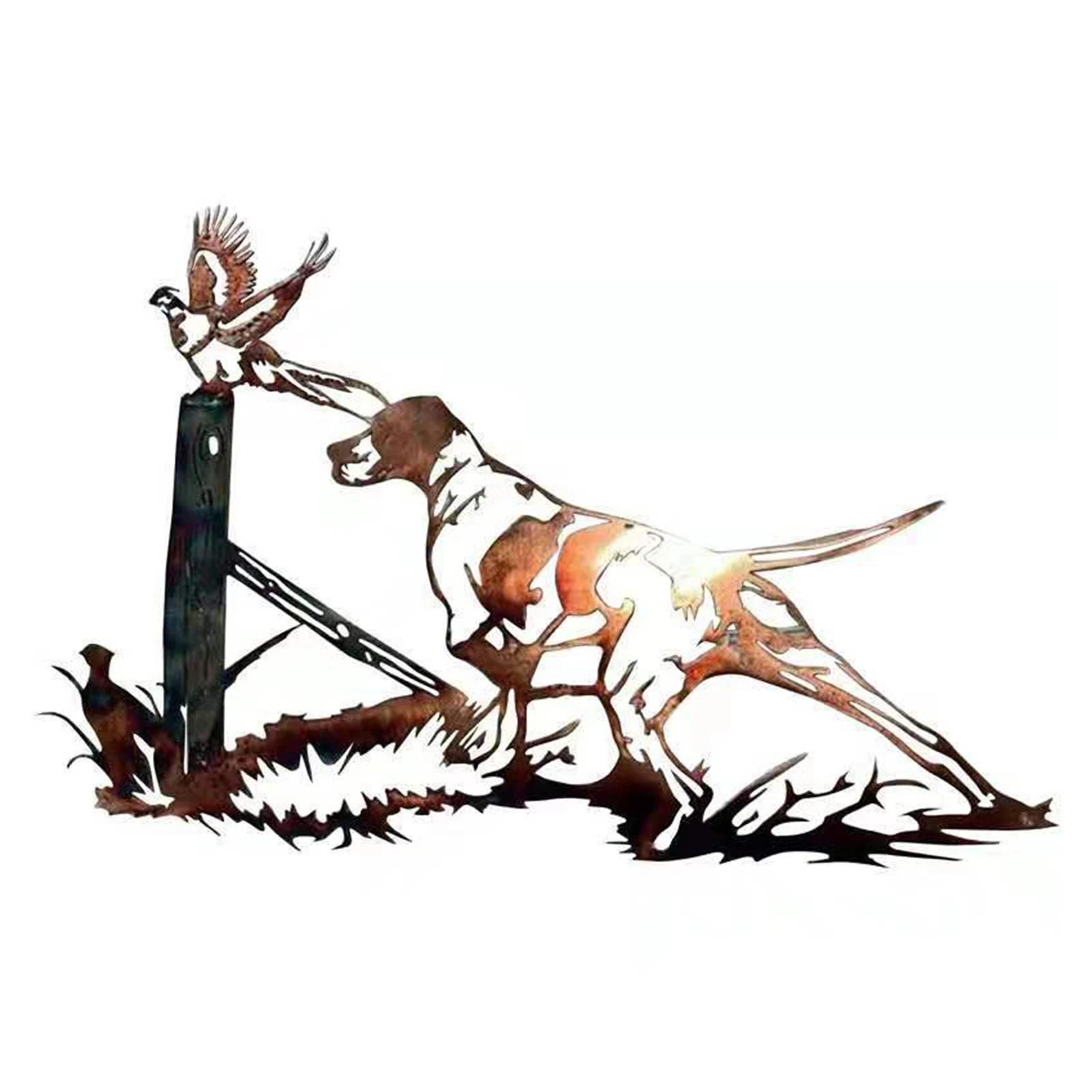 Exquisite Brass Wrought Iron Animal Silhouette Bird And Dog Metal Mural Creative Home Bedroom Living Room Entrance Wall Decor
Exquisite Brass Wrought Iron Animal Silhouette Bird And Dog Metal Mural Creative Home Bedroom Living Room Entrance Wall Decor