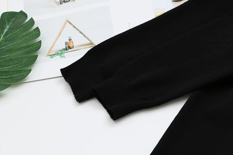 Knitted Dress V-neck Vestidos Women Plus Size XXXL Casual Spring Autumn Long Sleeve Midi Dress Black KKFY5134
Knitted Dress V-neck Vestidos Women Plus Size XXXL Casual Spring Autumn Long Sleeve Midi Dress Black KKFY5134