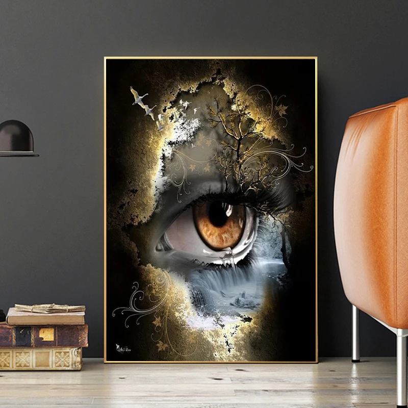 Abstract Eye Art Canvas Painting Tears Waterfall Posters And Prints For Living Room Wall Art Landscape Pictures Home Decor
Abstract Eye Art Canvas Painting Tears Waterfall Posters And Prints For Living Room Wall Art Landscape Pictures Home Decor