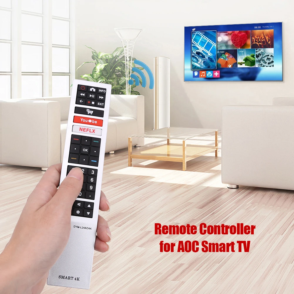 Smart Television TV Remote Control Replacement New Remote Control Perfectly Replace Old Controller for AOC Remote Switch
Smart Television TV Remote Control Replacement New Remote Control Perfectly Replace Old Controller for AOC Remote Switch