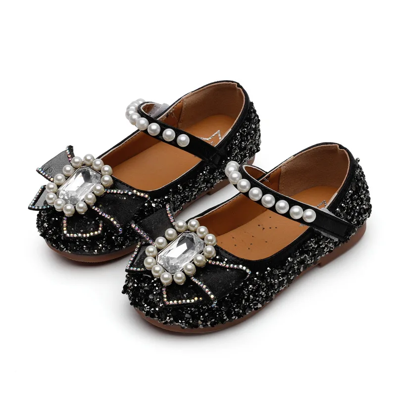 Fashion Beaded Bow Toddler Girl Elegant Dress Party Leather Shoes For Children Spring Kids Flat Shoes 1 2 3 4 5 6 7 8 9 10 Years
Fashion Beaded Bow Toddler Girl Elegant Dress Party Leather Shoes For Children Spring Kids Flat Shoes 1 2 3 4 5 6 7 8 9 10 Years