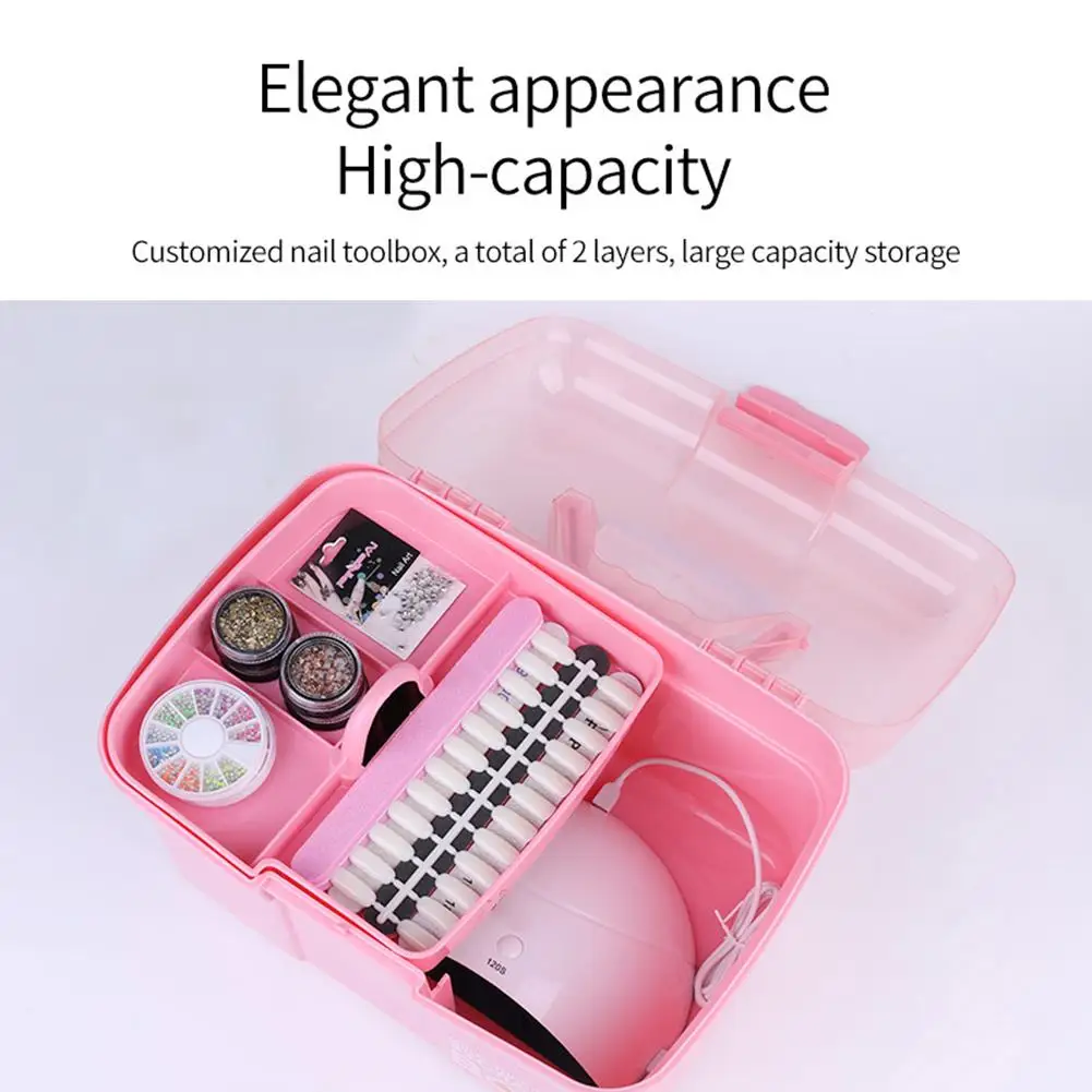 Large Capacity Nail Tool Storage Box Makeup Organizer Nail Polish Container Handheld Portable Nail Art Manicure Tools Case
Large Capacity Nail Tool Storage Box Makeup Organizer Nail Polish Container Handheld Portable Nail Art Manicure Tools Case